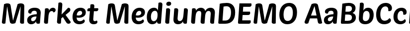 Market MediumDEMO font