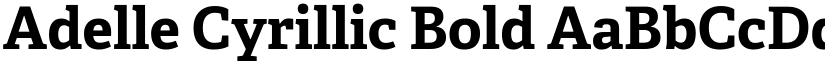 Adelle Cyrillic Bold font