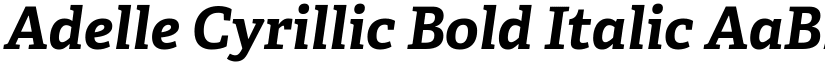 Adelle Cyrillic Bold Italic font