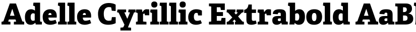 Adelle Cyrillic Extrabold font