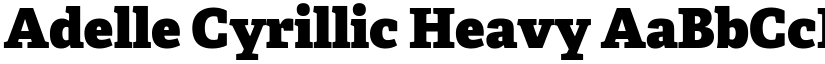Adelle Cyrillic Heavy font