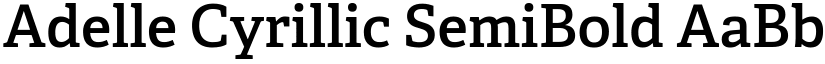 Adelle Cyrillic SemiBold font