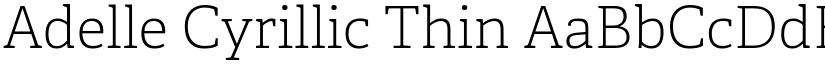 Adelle Cyrillic Thin font
