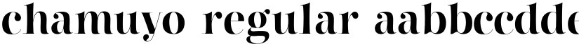 Chamuyo Regular font