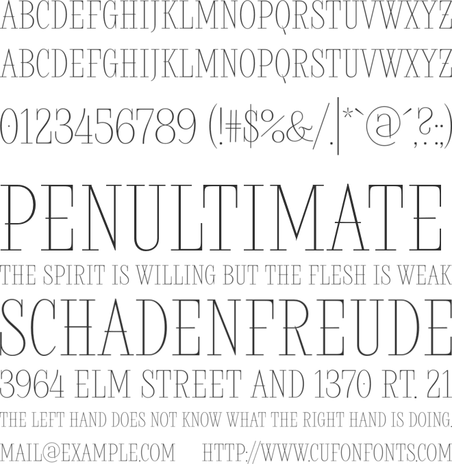 Rostef font preview