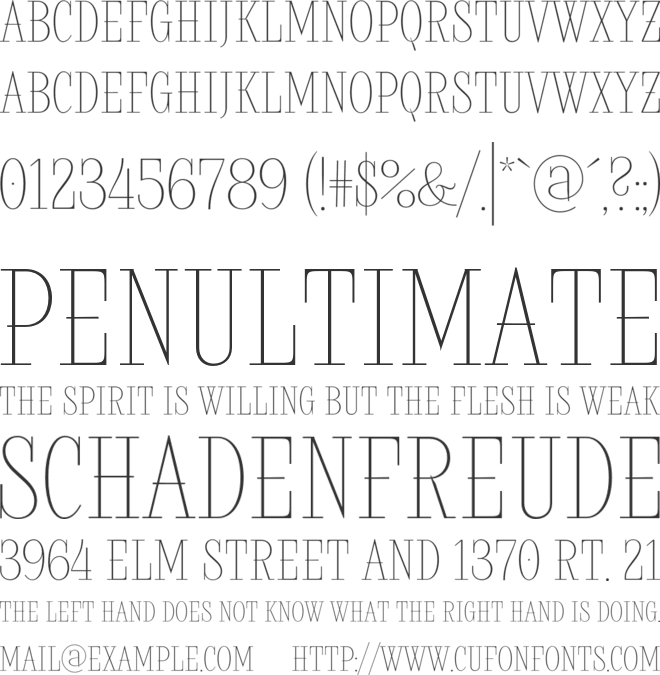 Rostef font preview