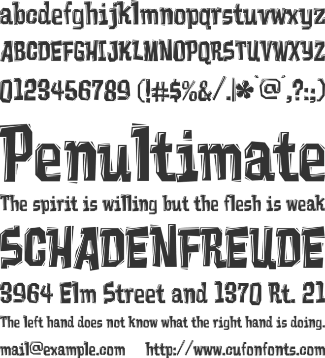 Vademecum font preview