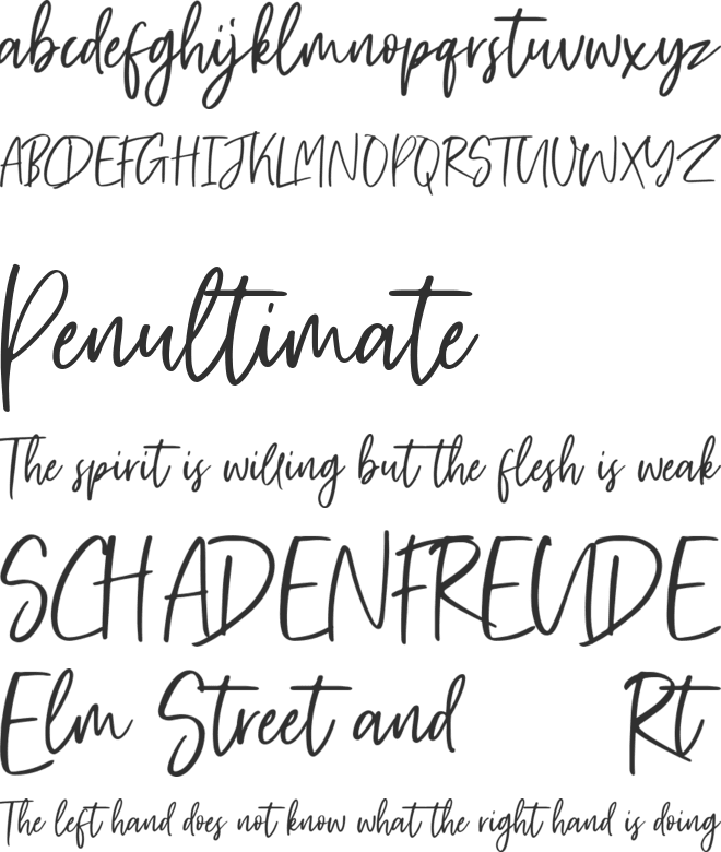 Friday Vibes font preview