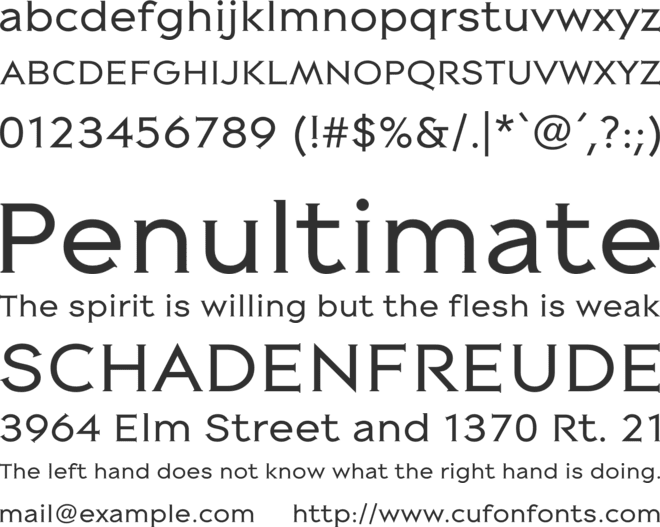 NewAgeGothic55 font preview