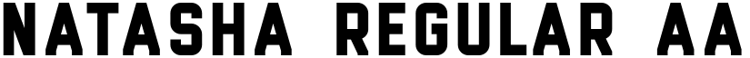 Natasha Regular font