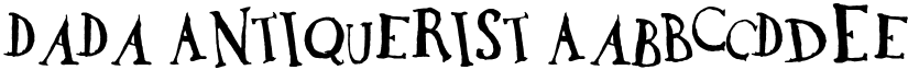 DaDa Antiquerist font