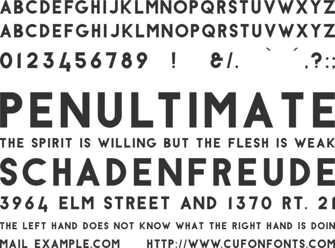 Antraste font preview