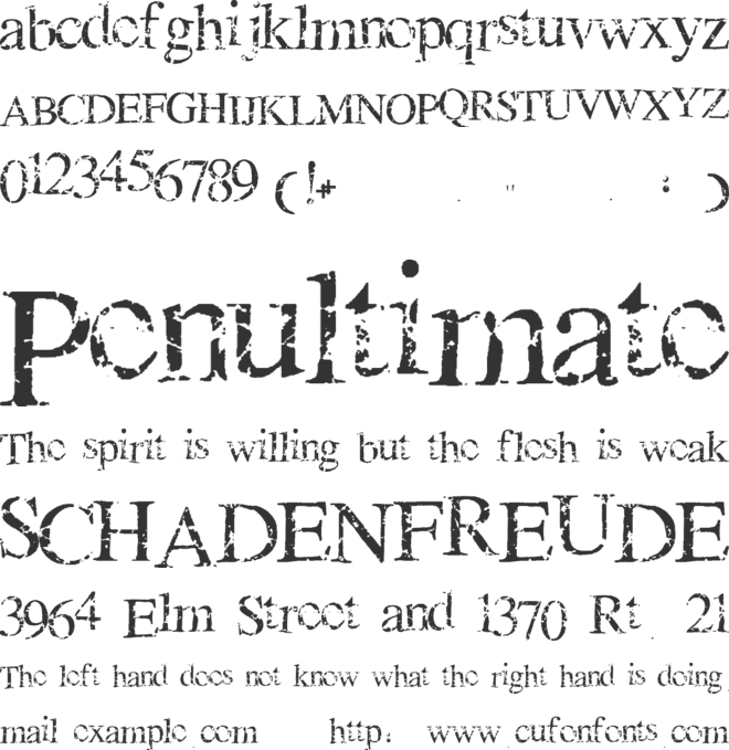 Crack Babies font preview