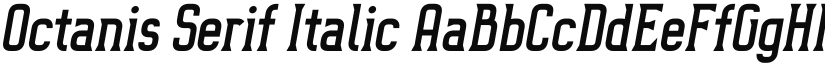 Octanis Serif Italic font
