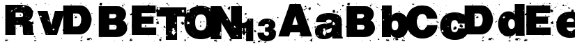 RvD Beton13 font download