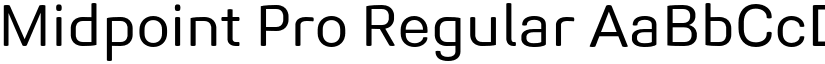 Midpoint Pro Regular font