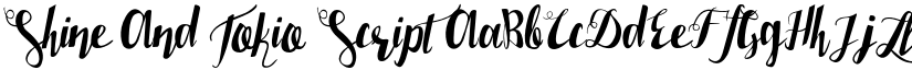 Shine And Tokio Script font