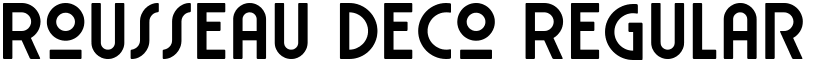 Rousseau Deco Regular font