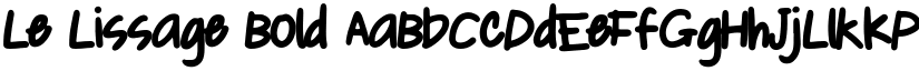 Le Lissage Bold font