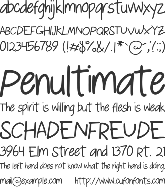 Le Lissage font preview