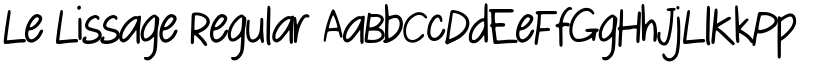 Le Lissage Regular font