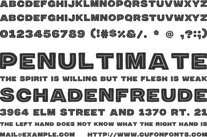 Forbidden Isle font preview