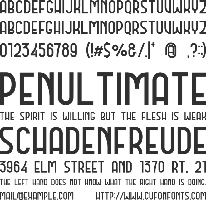 DOMCO 01 font preview