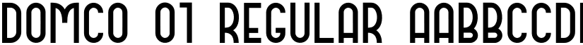 DOMCO 01 Regular font