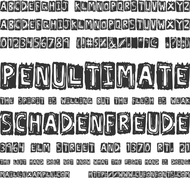 Lexographer font preview