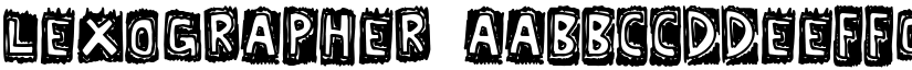 Lexographer font