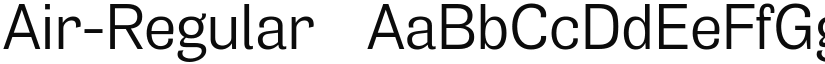 Air-Regular ☞ font