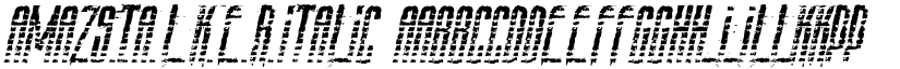 AmazS.T.A.L.K.E.R.Italic font