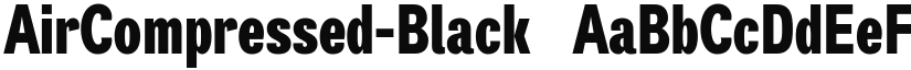 AirCompressed-Black ☞ font
