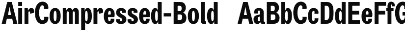 AirCompressed-Bold ☞ font
