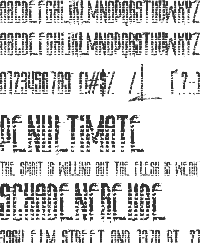 Amaz Stalker font preview