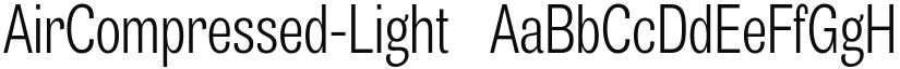 AirCompressed-Light ☞ font