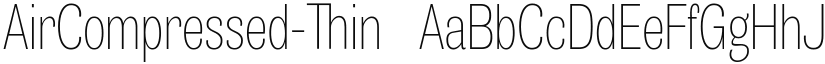 AirCompressed-Thin ☞ font