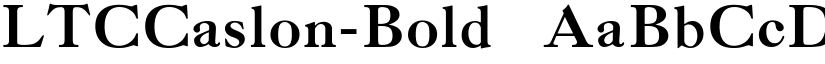 LTCCaslon-Bold ☞ font