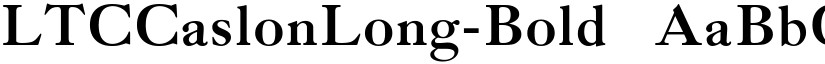 LTCCaslonLong-Bold ☞ font
