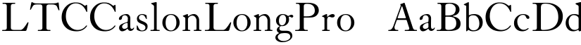 LTCCaslonLongPro ☞ font