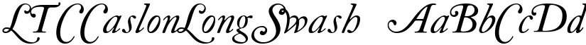 LTCCaslonLongSwash ☞ font