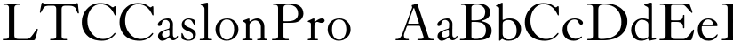 LTCCaslonPro ☞ font
