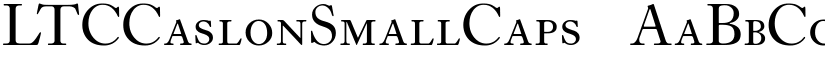 LTCCaslonSmallCaps ☞ font