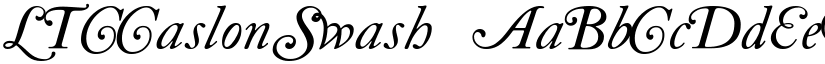 LTCCaslonSwash ☞ font