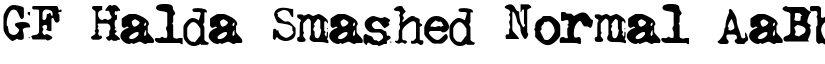 GF Halda Smashed Normal font