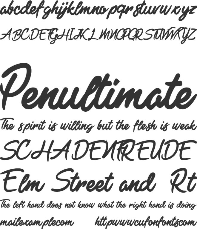 Black Freeday font preview