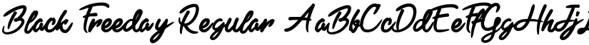 Black Freeday Regular font