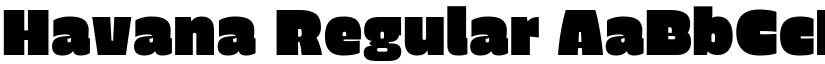 Havana Regular font