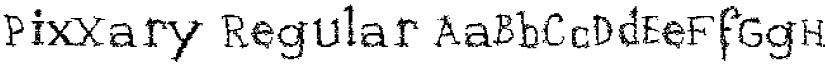 PixXary Regular font