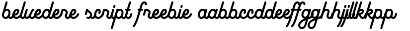 Belvedere Script Freebie font